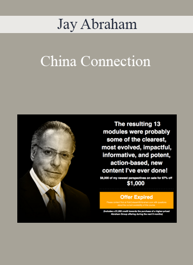 Jay Abraham – China Connection