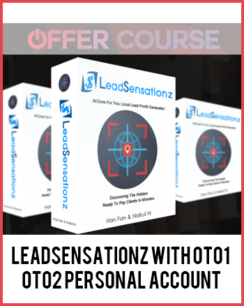 LeadSensationz With OTO1 + OTO2 Personal Account