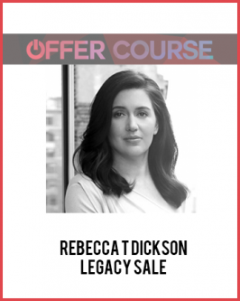 Rebecca T Dickson – Legacy Sale