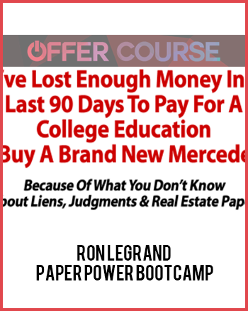 Ron Legrand – Paper Power Bootcamp