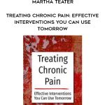 Treating Chronic Pain: Effective interventions you can use tomorrow – Bruce Singer, Don Teater, Martha Teater