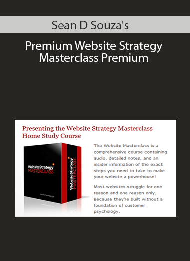 Sean D Souza's - Premium Website Strategy Masterclass Premium