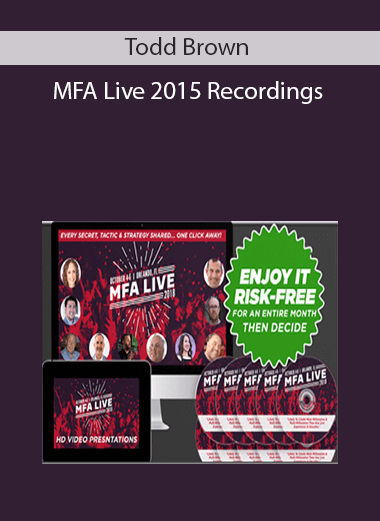 Todd Brown - MFA Live 2015 Recordings