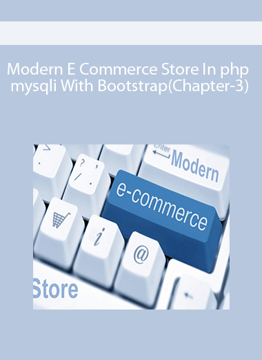 Modern E Commerce Store In php & mysqli With Bootstrap(Chapter-3)