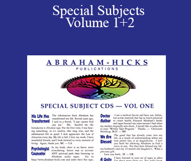 Abraham Hicks - Special Subjects Volume 1+2
