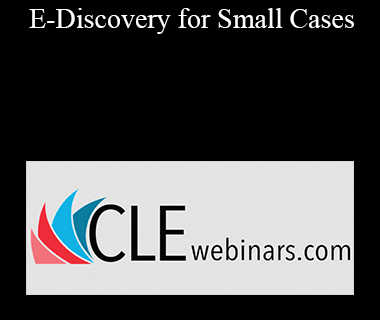 Tom O'Connor - E-Discovery for Small Cases