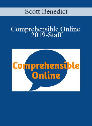 Scott Benedict - Comprehensible Online 2019-Staff
