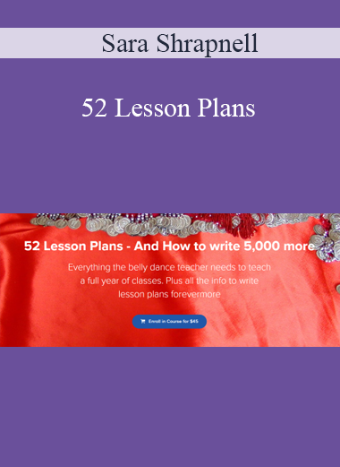 Sara Shrapnell - 52 Lesson Plans