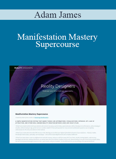 Adam James - Manifestation Mastery Supercourse