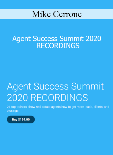 Mike Cerrone - Agent Success Summit 2020 RECORDINGS