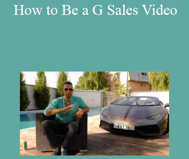 Christian McQueen (CMQ) and Andrew “King Cobra Tate” - How to Be a G Sales Video