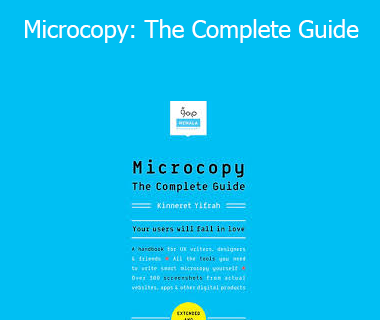 Kinneret Yifrah - Microcopy: The Complete Guide