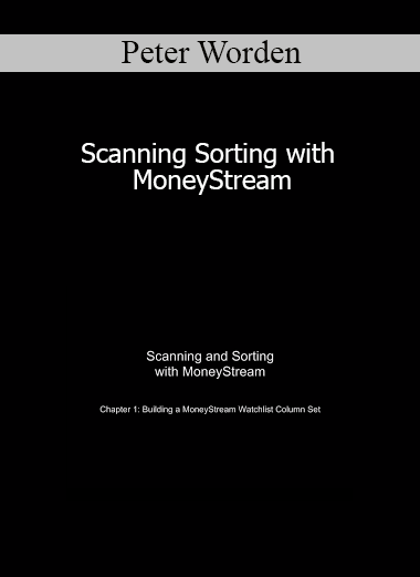 Peter Worden - Scanning Sorting with MoneyStream