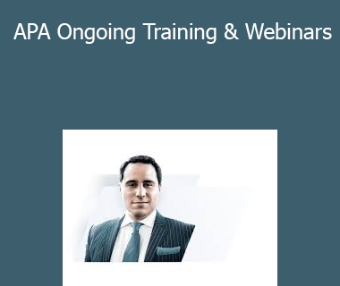 Chris Capre - APA Ongoing Training & Webinars