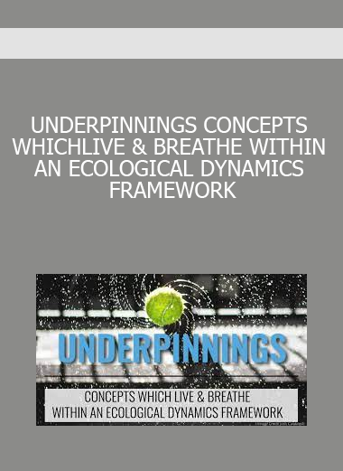 UNDERPINNINGS CONCEPTS WHICH LIVE & BREATHE WITHIN AN ECOLOGICAL DYNAMICS FRAMEWORK