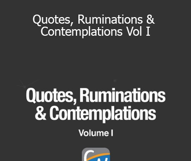 Corey Wayne - Quotes Ruminations & Contemplations Vol I